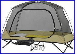 Ozark Trail One-Person Padded Cot Tent Outdoor Camping Gear Loft Bug Protection