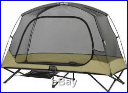 Ozark Trail One-Person Padded Cot Tent Outdoor Camping Gear Loft Bug Protection