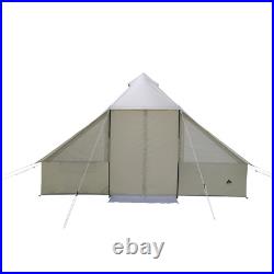 Ozark Trail Outdoorsman Single-Wall Hybrid 10 Person 1 Room Camping Tent, Beige