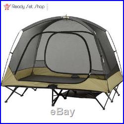 Ozark Trail Two-Person Cot Tent Sleeps 2 Included gear loft NEW FREE SHPPING