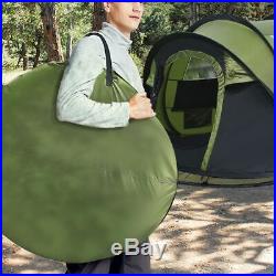 Peaktop 4 Person Instant Pop up Camping Tent Hiking Backpack 4000mm Waterproof