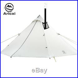 Person Ultralight Outdoor Camping Teepee 20D Silnylon Pyramid Tent Large