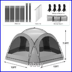 Pop Up Beach Tent Sun Shade Shelter Outdoor Camping Canopy Portable 12 X 12ft