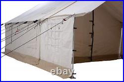 Porch for Alpha Wall Tent, Aluminum Frame, Angle Kits & Stakes Complete Bundle