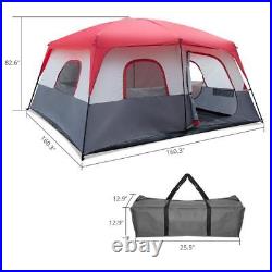 Portable14 Persons Pop Up Camping Tent 2 Rooms Easy Up Instant for Family
