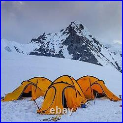 Portable 2 Person 4 Season Tent Waterproof Backpacking Tent Double Yellow