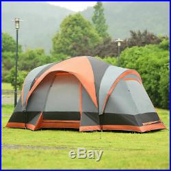 Portable 8 Person Automatic Pop Up Family Tent Easy Set-up Camping Hiking With Bag