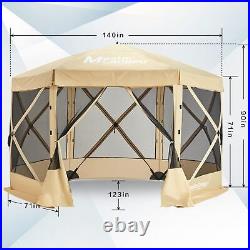 Portable Screen House Room Pop up Gazebo Outdoor Camping Tent with Carry Ba