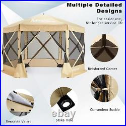 Portable Screen House Room Pop up Gazebo Outdoor Camping Tent with Carry Ba