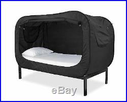 Privacy Pop Bed Tent (Full) BLACK ANXIETY/AUTISM SINGLE BED
