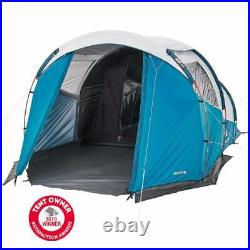 QUECHUA Arpenaz 4.1 FRESH & BLACK Family Camping Tent 4 Man Berth Person