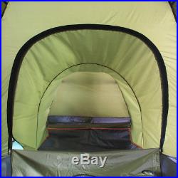 Qwest Automatic Instant Pop Up Camping Double Tent Shelter with Passageway Green