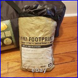 REI Camp Dome 4 Camping Tent + Rainfly + Footprint + Hiker First Aid Kit