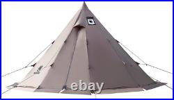 Rock Fortress Tent with Stove Jack Bushcraft Shelter, 46 Person, 4 Season Tent