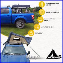 Rooftop Tent Truck SUV Camping Car Tent with Ladder + Sleeping Pad for 3-4 People