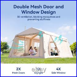 SLSY 8 Person Inflatable Camping Tent Blow Up Air Tent with Hand Pump Waterproof SLSY 8 Person Inflatable Camping Tent Blow Up Air Tent with Hand Pump Waterproof