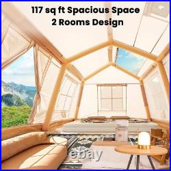 SLSY 8 Person Inflatable Camping Tent Blow Up Air Tent with Hand Pump Waterproof SLSY 8 Person Inflatable Camping Tent Blow Up Air Tent with Hand Pump Waterproof