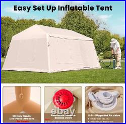 SLSY 8 Person Inflatable Camping Tent Blow Up Air Tent with Hand Pump Waterproof SLSY 8 Person Inflatable Camping Tent Blow Up Air Tent with Hand Pump Waterproof