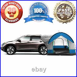SUV Camping Tent, Up to 8-Person Capacity, Rainfly + Storage Bag 8'x8' Gray/Blue