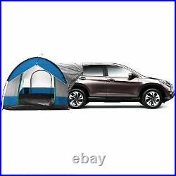 SUV Camping Tent, Up to 8-Person Capacity, Rainfly + Storage Bag 8'x8' Gray/Blue