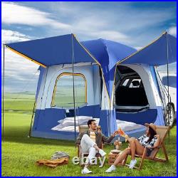 SUV Camping Tent with Rainfly Double Door Dual-Use CUV Car Tent for 4-6 Person SUV Camping Tent with Rainfly Double Door Dual-Use CUV Car Tent for 4-6 Person