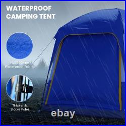 SUV Camping Tent with Rainfly Double Door Dual-Use CUV Car Tent for 4-6 Person SUV Camping Tent with Rainfly Double Door Dual-Use CUV Car Tent for 4-6 Person