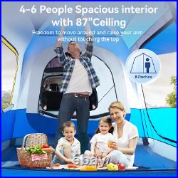 SUV Camping Tent with Rainfly Double Door Dual-Use CUV Car Tent for 4-6 Person SUV Camping Tent with Rainfly Double Door Dual-Use CUV Car Tent for 4-6 Person
