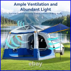 SUV Camping Tent with Rainfly Double Door Dual-Use CUV Car Tent for 4-6 Person SUV Camping Tent with Rainfly Double Door Dual-Use CUV Car Tent for 4-6 Person