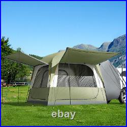 SUV Tent for Camping with Rainfly & 2 Awnings 4-6 Person Car Truck Camping Tent SUV Tent for Camping with Rainfly & 2 Awnings 4-6 Person Car Truck Camping Tent