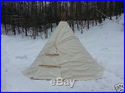 Sami Lavvu- 12 ft/3.6m Sunforger-Fire, Mildew, Water Resistant (tipi/tepee/yurt)