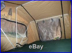 Sand Yellow Expedition Fold Out 3 Person Roof Top Tent
