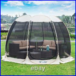 Screen House Room Outdoor Camping Tent for 4-15 Person, Instant Pop Up Tent