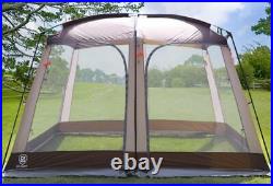 Screen House Room Outdoor Screened Canopy Tent Zippered Gazebos 8-10 Person