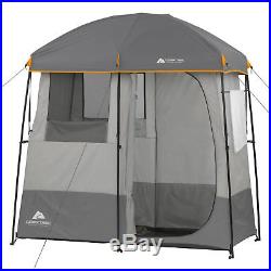 Shower Tent Solar Heated 2Room Non Instant Camping Cabin Hiking Outdoor Portable
