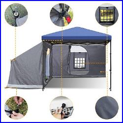 Side Tent, Camping Tent for 10' x 10' Pop Up Canopy, Easy Set Up Gray