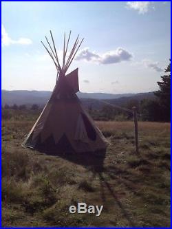 Sioux Style Backyard Tipi/Teepee 12ft. Sunforger Canvas