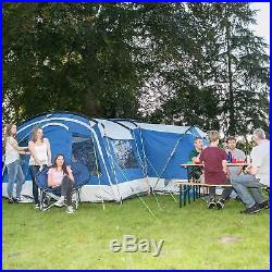 Skandika Nimbus 12 Person/Man XL Group Tent 4 Sleeping Cabins 2 Entrances New