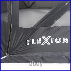 SlumberTrek 3049349VMI Flexion Lightweight Outdoor 6 Sided Gazebo Canopy, Gray