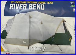 Slumberjack Riverbend 10-Person, 3-Room, Hybrid Dome Tent with Full Fly BrandNEW