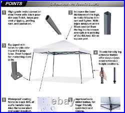 Stable Pop up Outdoor Canopy Tent, White