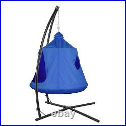 Steel Hammock Chair C Stand / Outdoor Hanging Tree Tent Swing Chair for Kids