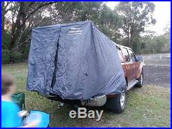 TENT TO SUIT ANY DUAL CAB STYLESIDE UTE WITH A CANOPY IN GREY SIMPLE SETUP