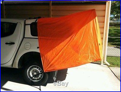 TENT TO SUIT ANY DUAL CAB STYLESIDE UTE WITH A CANOPY IN ORANGE SIMPLE SETUP