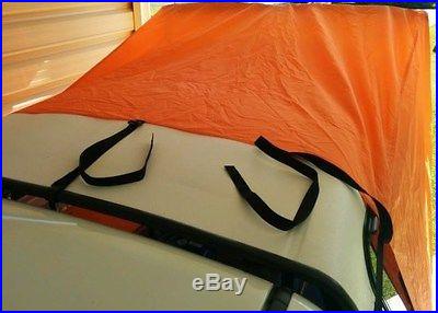 TENT TO SUIT ANY DUAL CAB STYLESIDE UTE WITH A CANOPY IN ORANGE SIMPLE SETUP