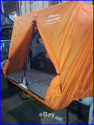 TENT TO SUIT ANY DUAL CAB STYLESIDE UTE WITH A CANOPY IN ORANGE SIMPLE SETUP