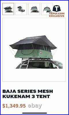 TEPUI Kukenam 3 BAJA MESH CANOPY Car ROOF TOP Tent with RAIN FLY NO BASE/LADDER