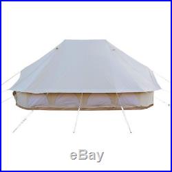 TOPSHOP 6M Emperor Twin Bell Tent Safari Tent Waterproof Hunting Camp Wall Tent