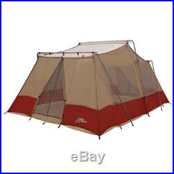 TREK 3 ROOM FAMILY CABIN TENT 16' LONG x 10' WIDE 2 AWNING 2 DOORS FLY