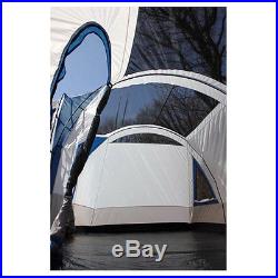 Tahoe Gear Gateway 12-Person Deluxe Cabin Family Camping Tent, Navy Blue