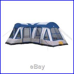 Tahoe Gear Gateway 12-Person Deluxe Cabin Family Camping Tent, Navy Blue (Used)